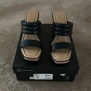 INC Black Wedges. Size 7  Excellent condition
